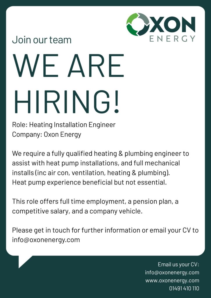 Job. Recruitment. Heating Engineer